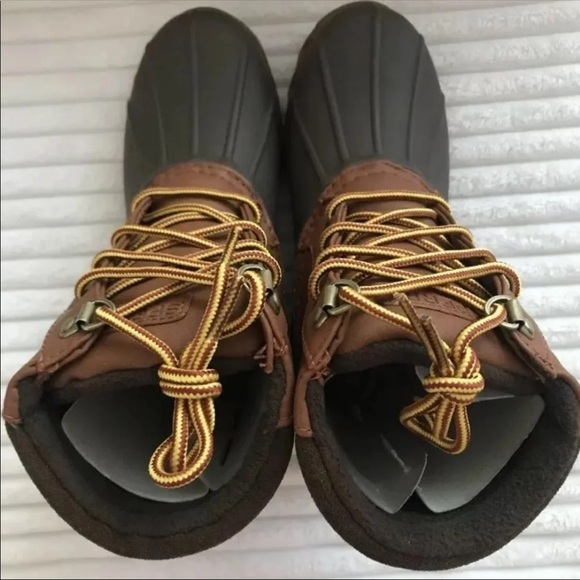 (NWT) SPERRY Top-Sider Big Kid's Avenue Duck Boot In Tan / Brown - Picture 7 of 11